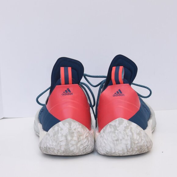 Adidas Harden Vol2 Mens Shoe Primeknit AH2216 Blue Night Cyan  Boost A4 Sz17 - Picture 4 of 16
